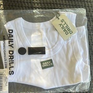 Daily Drills Logo Ribbed Tank